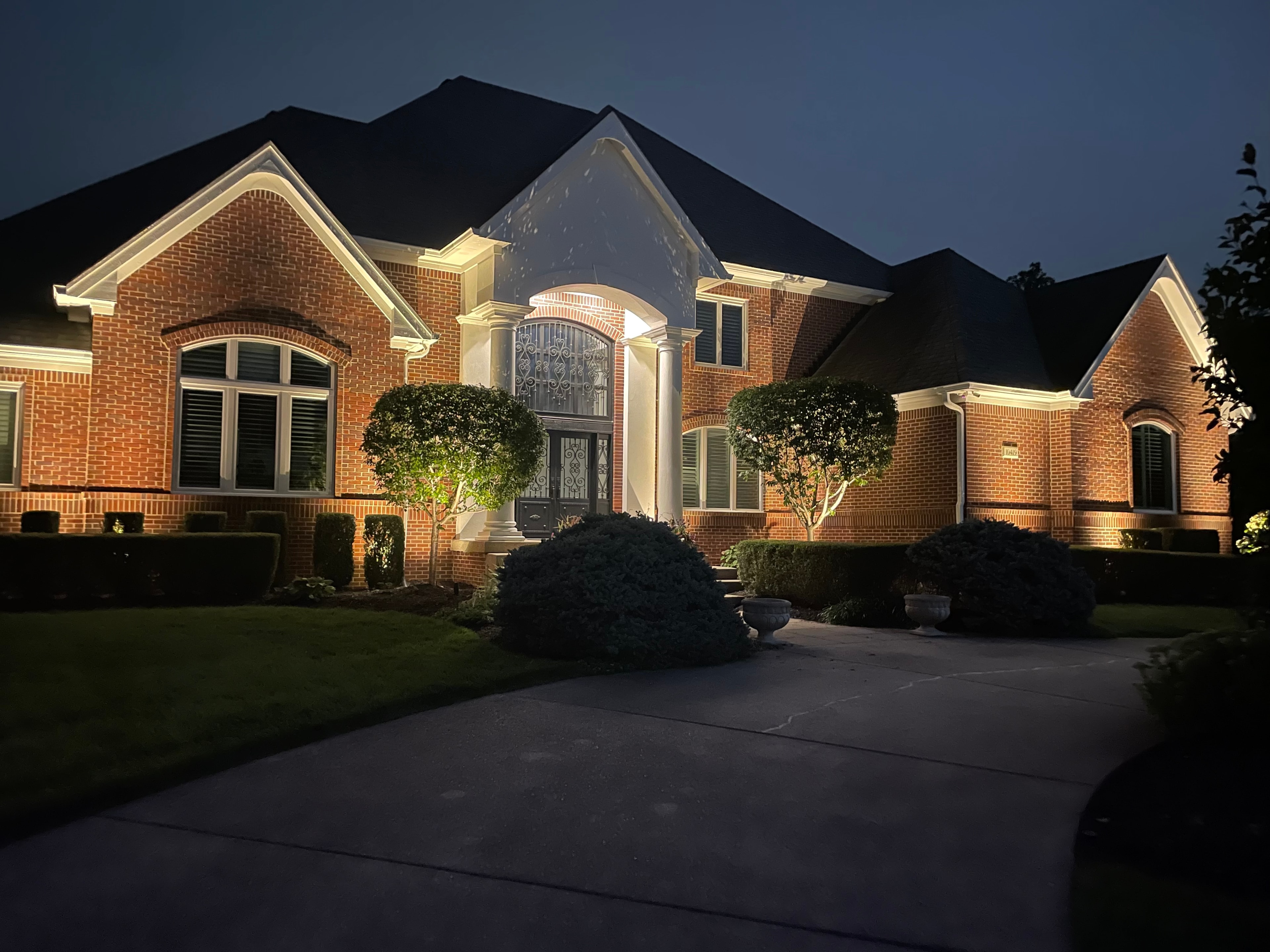 Front Elevation Lighting